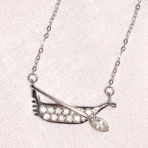 Italian Venice Gondola Necklace, 925 Sterling Silver Charmed Aroma